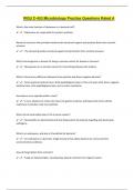 WGU C-453 Microbiology Practice Questions Rated A