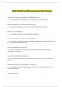 WGU C453 Clinical Microbiology Verified Answers