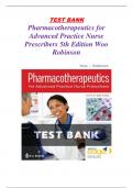 Test Bank For Pharmacotherapeutics for Advanced Practice Nurse Prescribers 5th Edition Woo Robinson