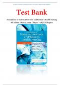 Test Bank Foundations of Maternal Newborn and Women’s Health Nursing 8th Edition (Murray, 2024) Chapter 1-28 | BEST STUDY GUIDE