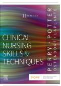 Test bank for Clinical Nursing Skills and Techniques, 11th Edition by Anne G. Perry & Patricia A. Potter & Wendy R. Ostendorf & Nancy Laplante latest edition complete version