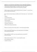 HCB TCCC EXAM TEST QUESTIONS AND ANSWERS GRADED A+