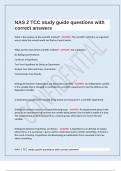 NAS 2 TCC study guide questions with correct answers 