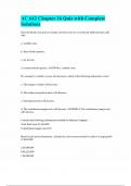 AC 642 Chapter 16 Quiz with Complete Solutions