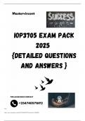 IOP3705 EXAM PACK 2025  {DETAILED QUESTIONS AND ANSWERS }