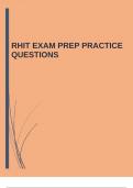 HIMT 1100 EXAM 20242025 PREP QUESTIONS |ACCURATE ANSWERS |COMPLETE