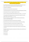 Indiana MPJE Practice Questions AND ANSWERS | (110 QUESTIONS) GRADED A