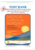 TEST BANK MEDICAL SURGICAL NURSING Concepts for Clinical Judgment and Collaborative Care 11th Edition 