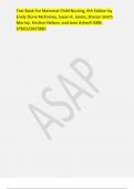 Test Bank For Maternal-Child Nursing, 6th Edition by Emily Slone McKinney, Susan R. James, Sharon Smith Murray, Kristine Nelson, and Jean Ashwill ISBN: 9780323697880