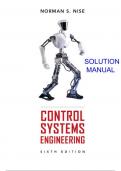 Solution Manual for Control Systems Engineering, 8th Edition by Norman S. Nise | Instant Download