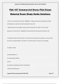 FAA 107 Commercial Drone Pilot Exam Material Exam Study Guide Solutions