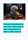 Therapy Comprehensive Overview: 2024 Guide to Help Understand The Basics.100% Correct!