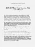 2025 AHIP Final Exam Questions With Correct Answers