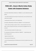 POSC 225 -- Exam 2 Martin Cohen Study Guide with Complete Solutions