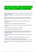  EDF 6222 FINAL TEST QUESTIONS WITH 100% CORRECT ANSWERS 