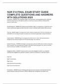 NUR 514 FINAL EXAM STUDY GUIDE COMPLETE QUESTIONS AND ANSWERS WTH SOLUTIONS 2025