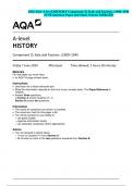 2024 AQA A-level HISTORY Component 2L Italy and Fascism, c1900–1945 JUNE Question Paper and Mark Scheme MERGED