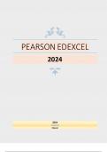 2024 Pearson Edexcel Level 3 GCE 9PH0/01 Physics Advanced PAPER 1: Advanced Physics I Mark Scheme Plus Question Paper Merged