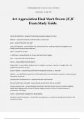 Art Appreciation Final Mark Brown JCJC Exam Study Guide