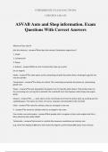 ASVAB Auto and Shop information. Exam Questions With Correct Answers