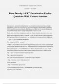 Bone Density ARRT Examination Review Questions With Correct Answers