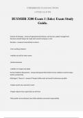 BUSMHR 3200 Exam 1 (Inks) Exam Study Guide.