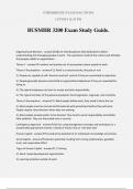 BUSMHR 3200 Exam Study Guide.