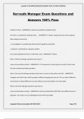 Servsafe Manager Exam Questions and Answers 100% Pass