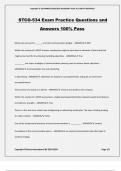 STCO-534 Exam Practice Questions and Answers 100% Pass