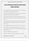 Texas Plumbing Tradesman Exam Study Guide Solutions