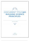 BPI Building Science Principles-