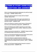 EXTRON AV STUDY GUIDE EXAM QUESTIONS AND ANSWERS