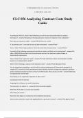 CLC 056 Analyzing Contract Costs Study Guide