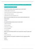 ADULT 1 CH 28 ASTHMA EAQ EXAM QUESTIONS AND ANSWERS WITH COMPLETE SOLUTIONS VERIFIED