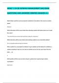 ADULT 1 CH 28 ASTHMA MANAGEMENT EAQ EXAM QUESTIONS AND ANSWERS VERIFIED GRADED A++