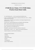 CNOR Review Points: CCI CNOR Online Practice Exam Study Guide.