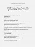 CNOR Practice Exam Prep by CCI. Questions With Correct Answers.