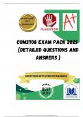 COM3708 EXAM PACK 2025  {DETAILED QUESTIONS AND ANSWERS }