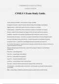 CSMLS 1 Exam Study Guide.