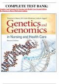                     COMPLETE TEST BANK: Genetics And Genomics In Nursing And Health Care Second Edition By Theresa A. Beery Phd Latest Update.