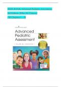 Advanced Pediatric Assessment, 3rd Edition by Ellen M. Chiocca, TEST BANK, Verified Chapters 1 - 26, Complete Newest Version