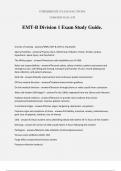 EMT-B Division 1 Exam Study Guide.