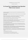 EA Exam Part 1-Individuals Exam Questions With Correct Answers