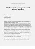 EAS Exam Study Guide Questions And Answers 100% Pass