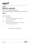 AQAGCSE ENGLISH LANGUAGE Paper 2 Writers’ viewpoints and perspectives 8700/2 insert june 2024 