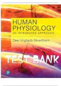 Test Bank for Human Physiology An Integrated Approach 8th Edition by Silverthorn, All Chapters  ||Complete A+ Guide