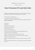 Kaiser Permamente ECG quiz Study Guide.