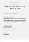 EMT Chapter 12 Exam Questions And Answers 100% Pass