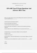 EPA 608 Type II Exam Questions And Answers 100% Pass