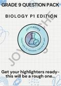 GRADE 7-9 AQA GCSE BIOLOGY PAPER 1 QUESTION PACK